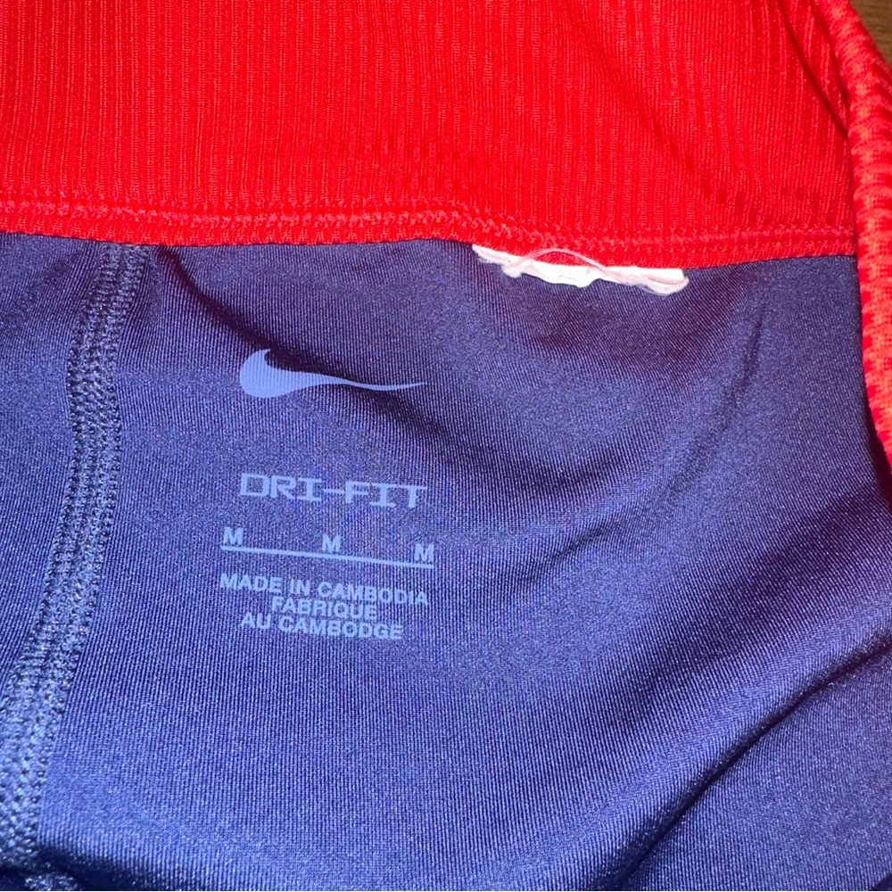 Nike Womens Medium Emma Raducanu Tennis Skirt Blue Red Large Pickleball Flaws - Picture 11 of 13